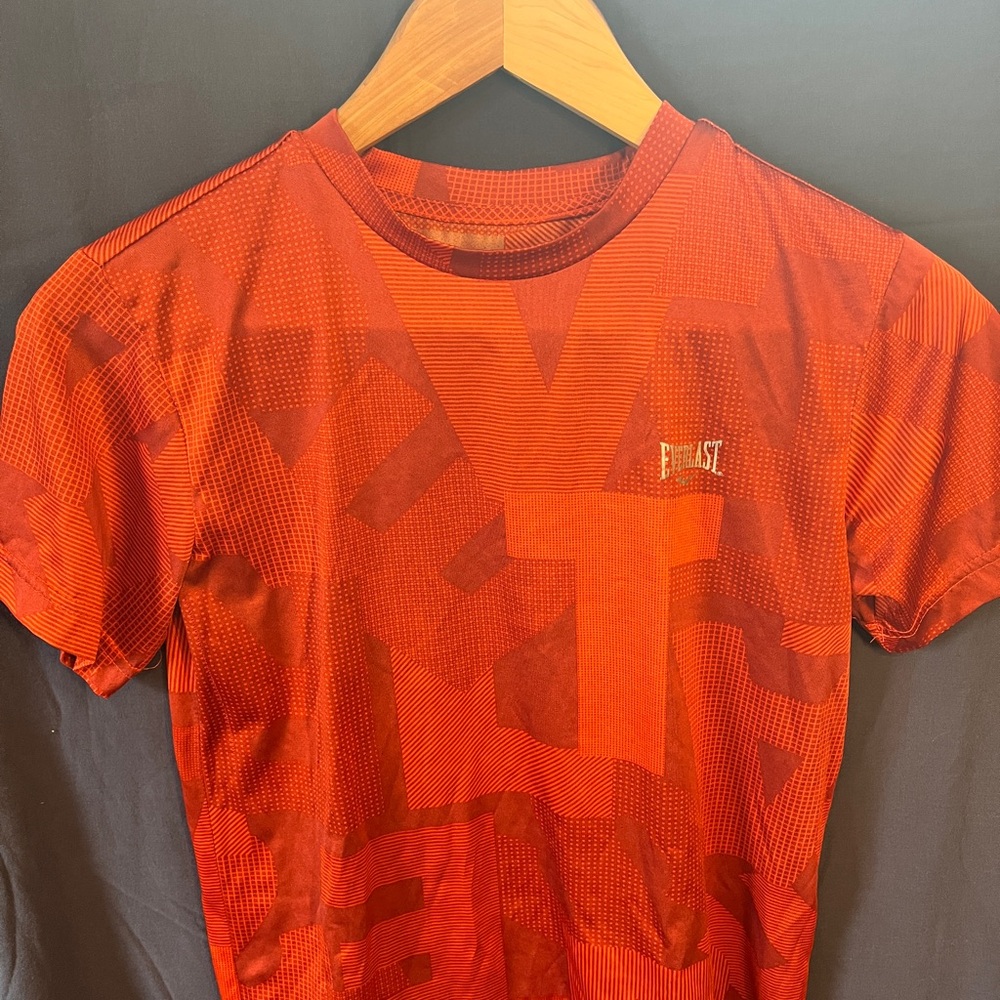 Everlast Boys  Red Orange Sports Jersey  T-Shirt